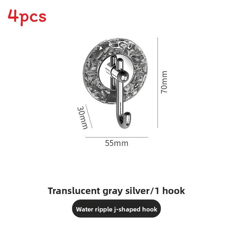 Plastic Adhesive Hooks Set With Strong Hold For Bathroom Kitchen And Home Organization