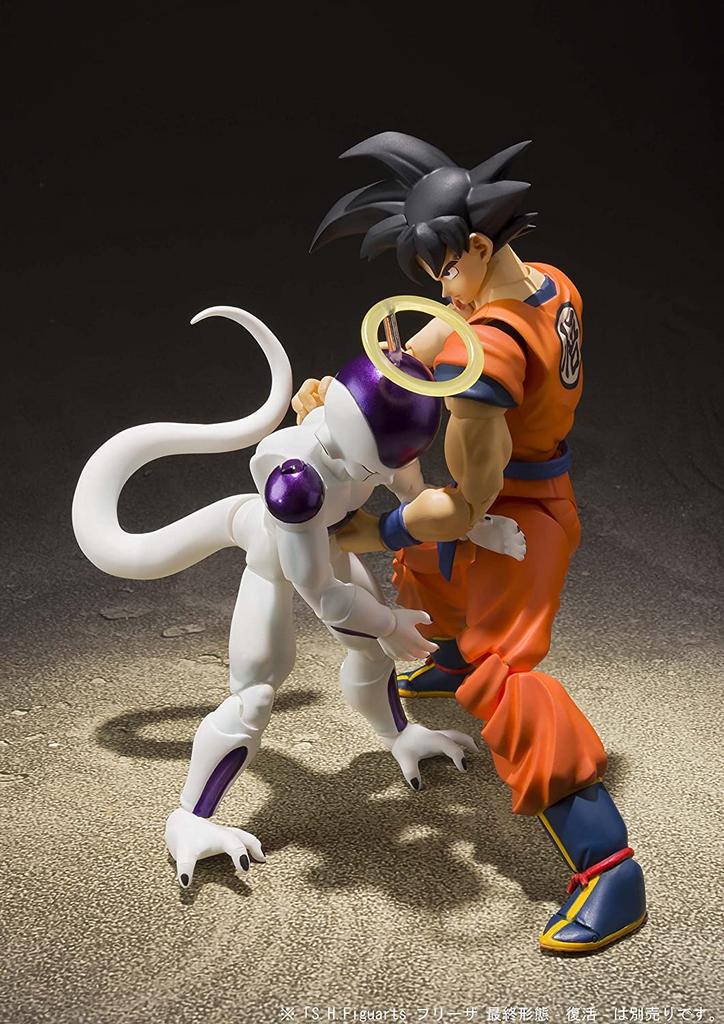 TAMASHII NATIONS Dragon Ball Son Goku Saiyan 140mm ABS PVC Painted Movable Figure S.H.Figuarts - Earth-Raised - Approx. &