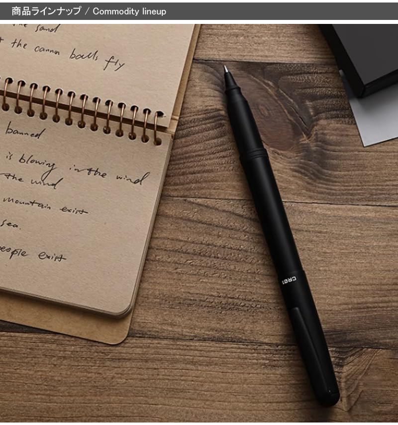 OHTO Auto Rollerball Pen CR01 Matte Black Water-Based (CR01-05-MBK)