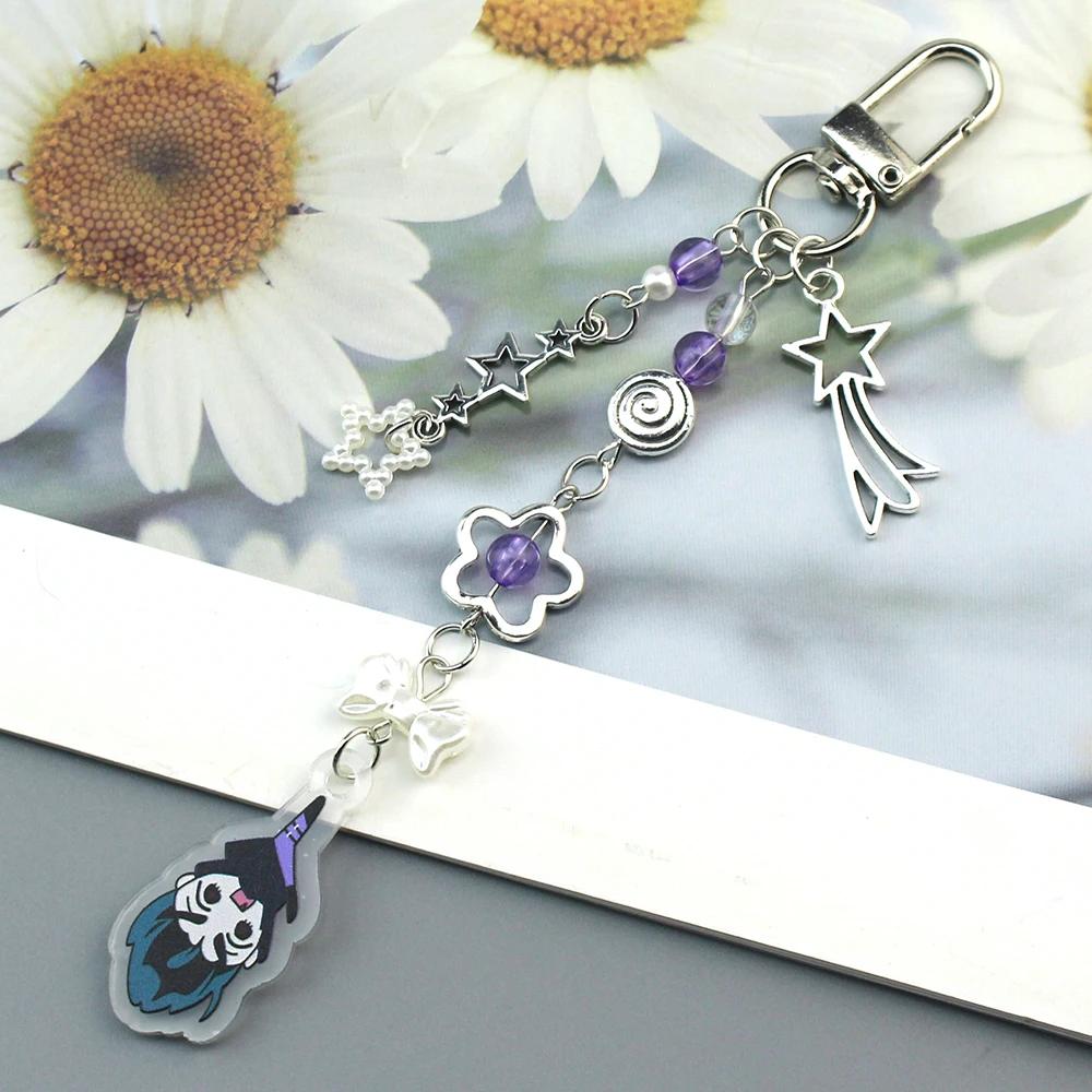 Anime Alien Stage Ivan Till Cosplay Key Chain Acrylic Kawaii Keychains Backpack Pendant Ornament Car Key Ring Accessories Gift