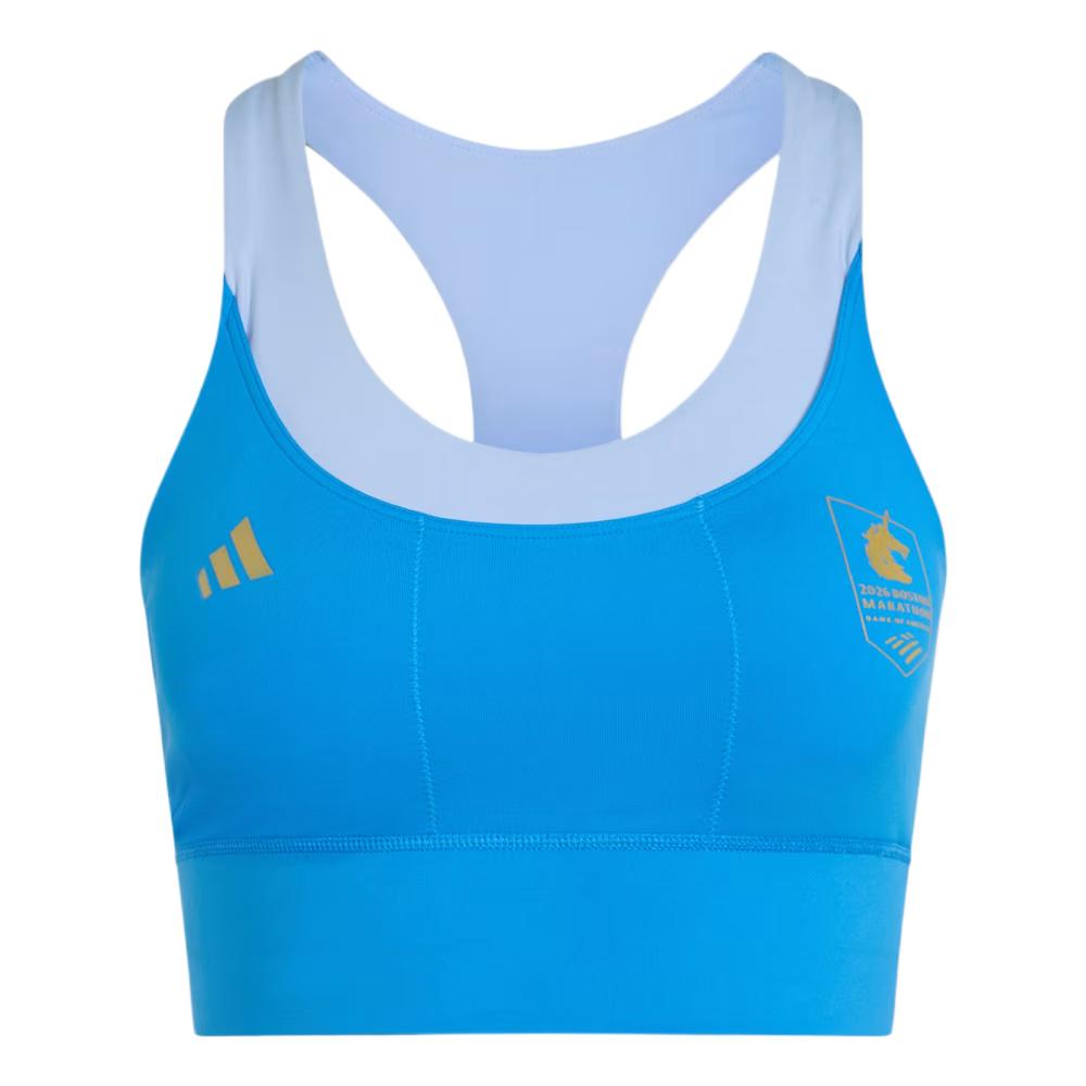 Adidas Boston Marathon 2026 Medium Support Comfortable Aeroready Climacool Moisture-Wicking Sports Bra Women Underwear KE6219 S