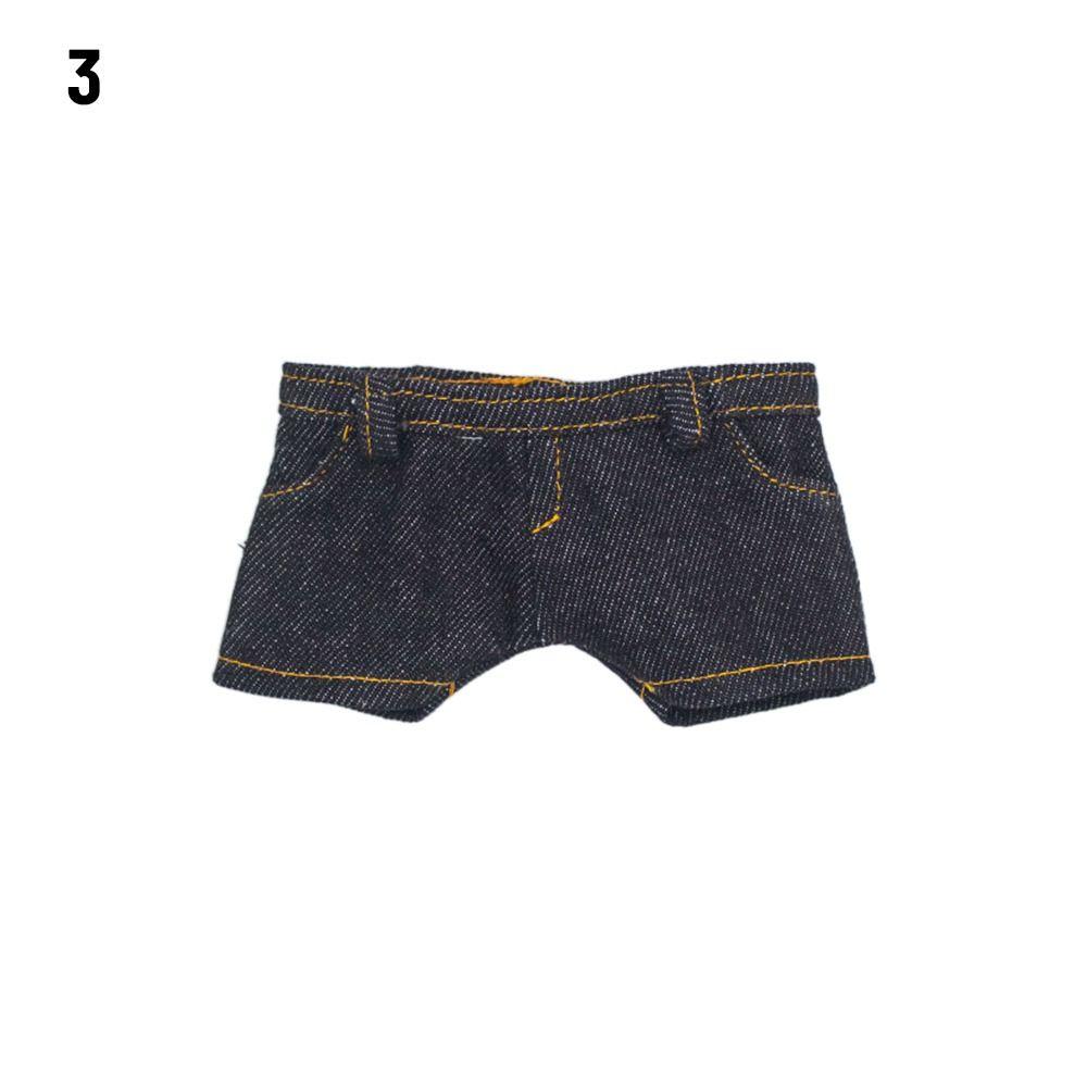 10cm Fashion Jeans Pants Jacket Suits Doll Clothes Cotton Doll Casual Wears Coat Tops 1/12 Dolls Clothes Accessories