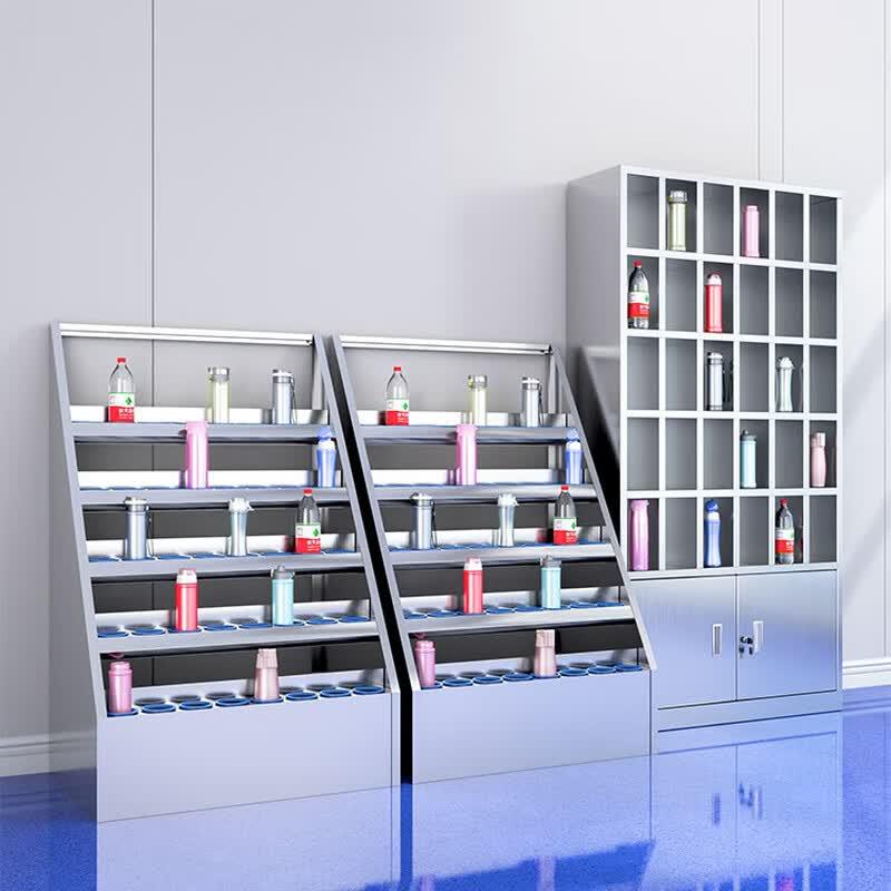 20-Slot 201 Stainless Steel Cup Storage Rack