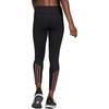 adidas Aeroready Own The Run Primeblue Solid Color Breathable Comfortable Soft Sports Long Pants Women Bottoms Black Crimson GK4313