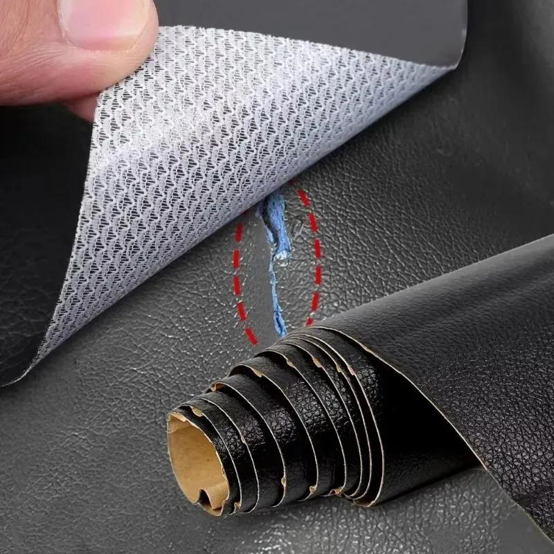 Self Adhesive Leather Repair Tapes DIY Black Repair Tape for Sofa Car Seats Handbags Jackets Furniture Patch Leather Patches