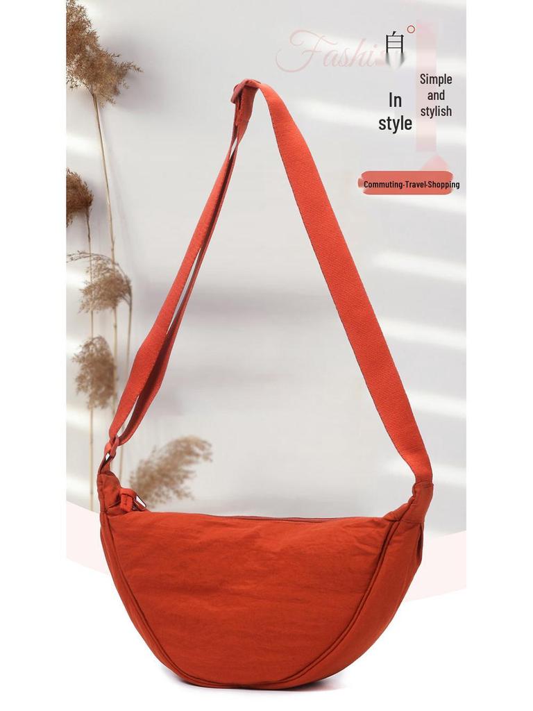 Damen Nylon Crossbody Dumpling Bag - Stilvolle Umhängetasche für Studentinnen