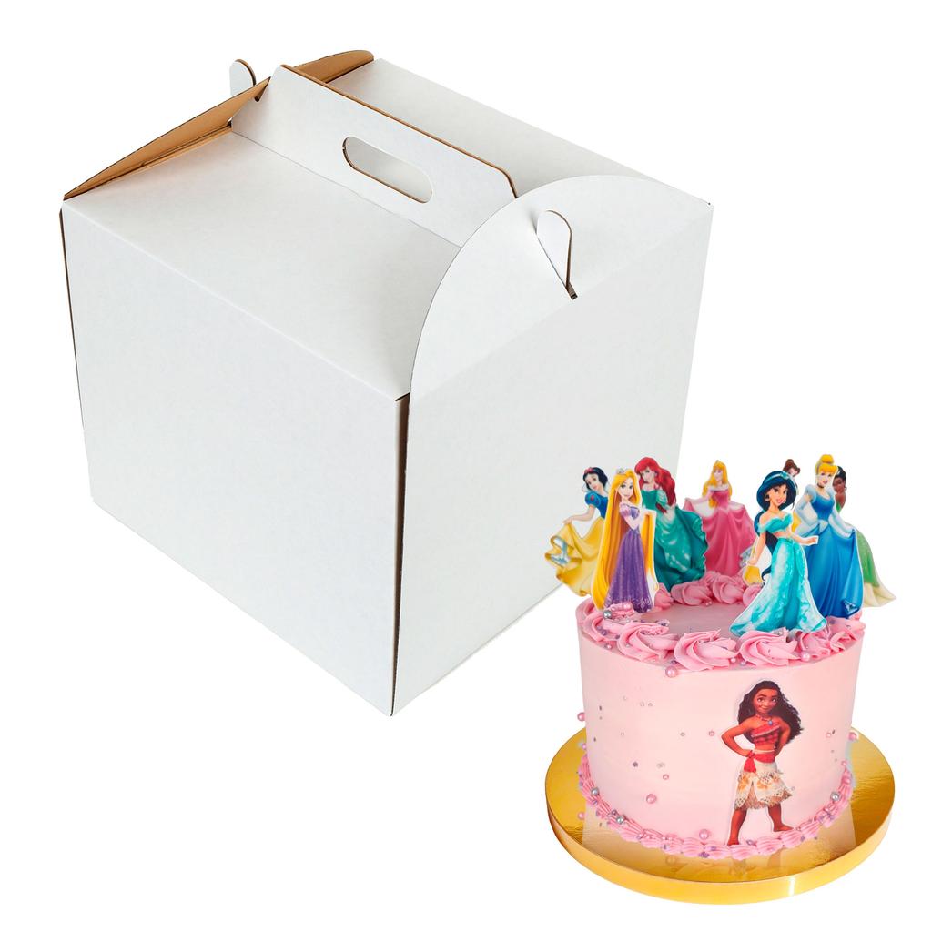 5-pack Cake Boxes 30×30×25 Cm White Set 5 Pcs Extra Rigid Brand4cake