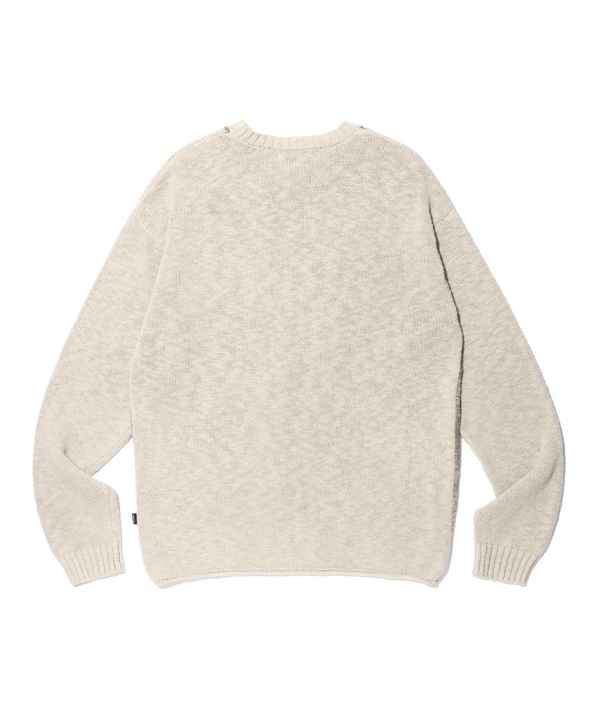 CRITIC Vintage Wormhole Long Sleeve Knit Ivory