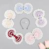 Lace Bows Headbands Party Hair Accesory For Women Elegant Design Suitable For Parties And Cosplay Event