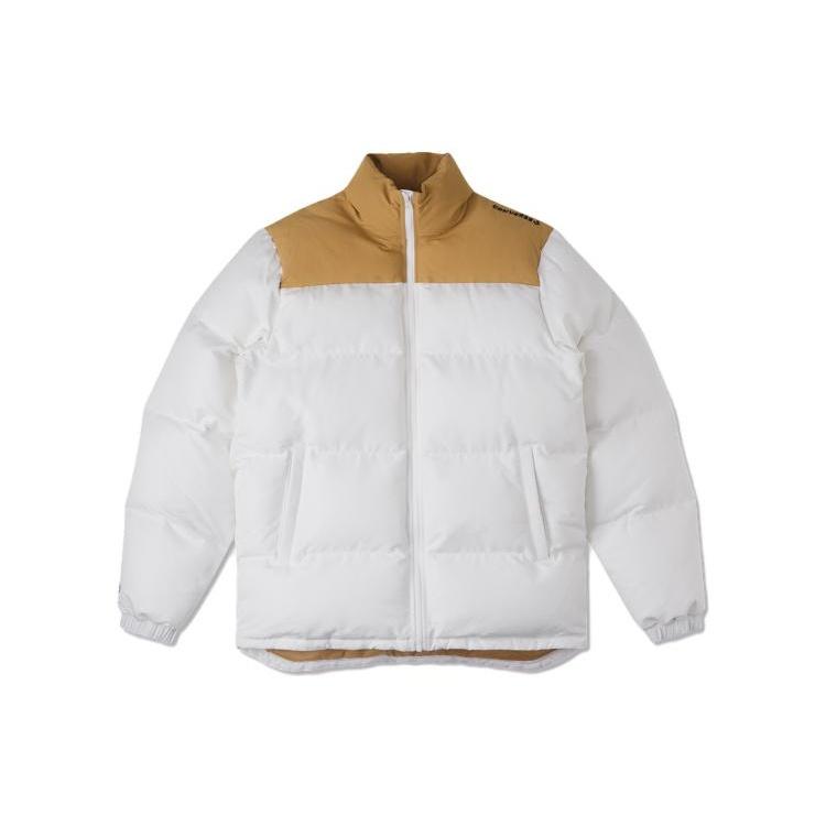 Converse Colorblock Down Jacket Asia Sizing  White Tan  Men s 10020541-A05 M