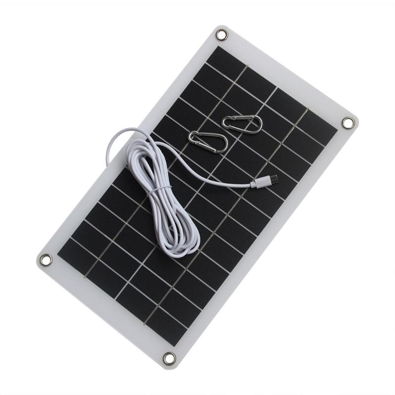 10W Solar Panel 12V Solar Cell Controller Solar Plate Adapter For Phone Car Home Camping Outdoor Battery Use