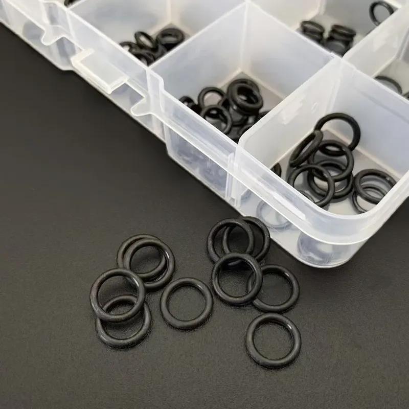 EPDM Rubber O-ring Combinaton Kit 1-box 250 Pcs Acid Alkali Corrosion Resistant Aging-resistant Black O-type Sealing Ring
