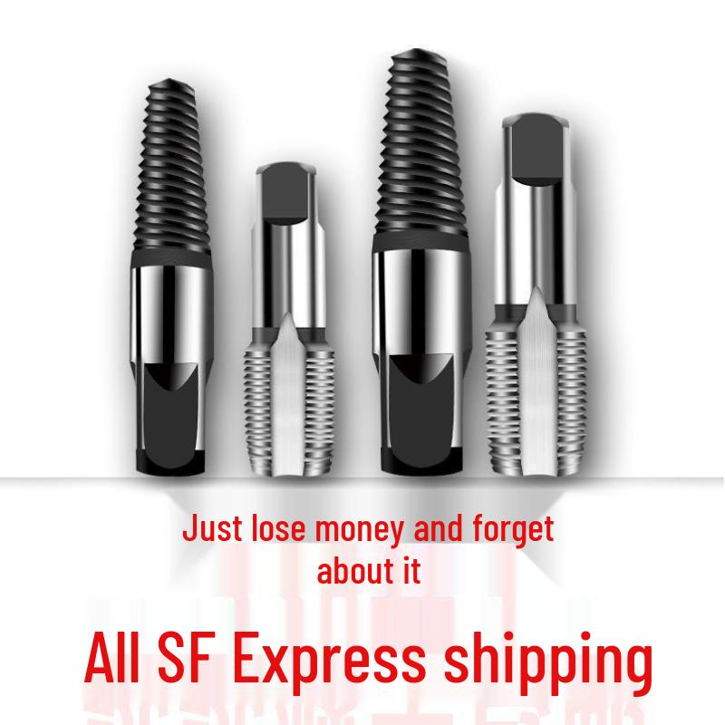 Doppelköpfiger Linksgewinde-Ausdreher für abgebrochene Wasserhähne, Rohre und Schrauben