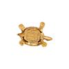 Brass Fengshui Tortoise Miniature Statue (1.5 X 4 Inch, Gold)
