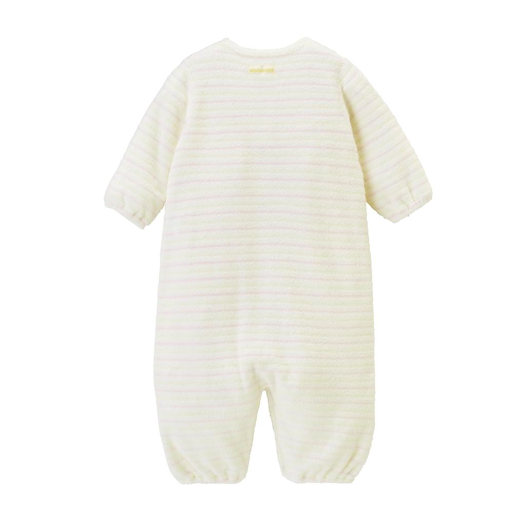 Overall Strampler Bordüre Garn Made in Japan Jungen Mädchen Neugeborenen Vorbereitung Babykleidung Babyrosa [MIKI HOUSE] Zwei-Wege Nicht-verdreht 40-2678-498