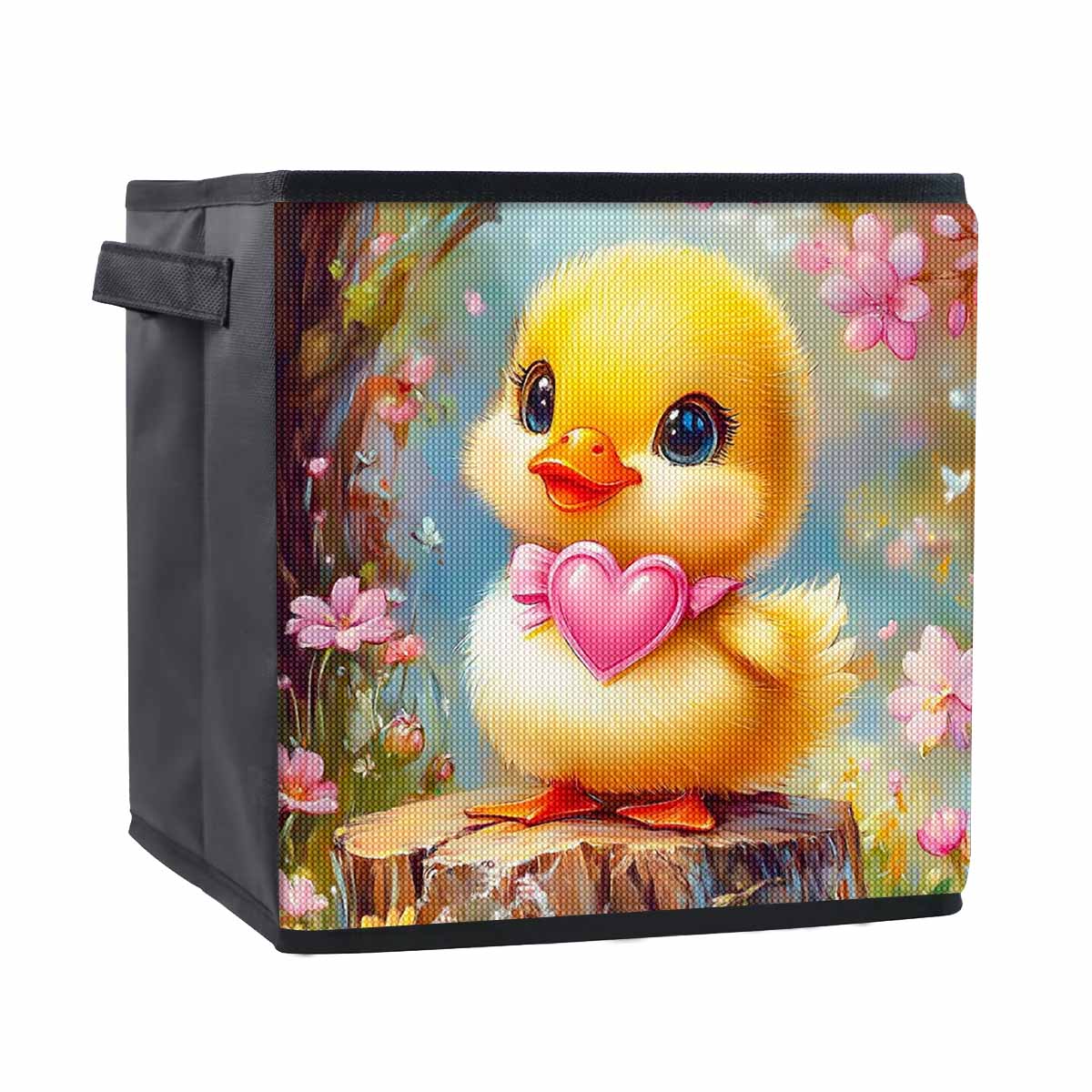 

Loving Chick 5D Diamond Painting Storage Basket Full Round Drill Mosaic Diamond Embroidery Cross Stitch Kits Home Decor Home Decor 25cmx25cm