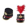 Halloween Drum Majors Hat with Feather European Style Vintage Honor Guard Hat