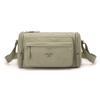 Minimalist Men's Crossbody Bag with Multiple Zipper Compartments for Urban Lifestyle