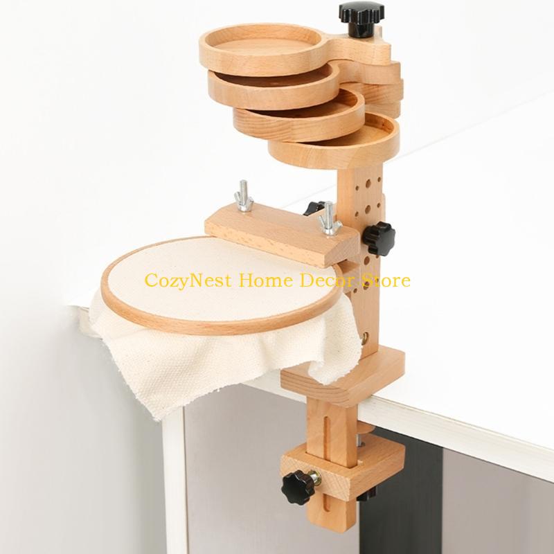 92MF Регулируемая стойка для вышивания Стойка для пялец для вышивания Поворотная стойка для стежков China Mainland