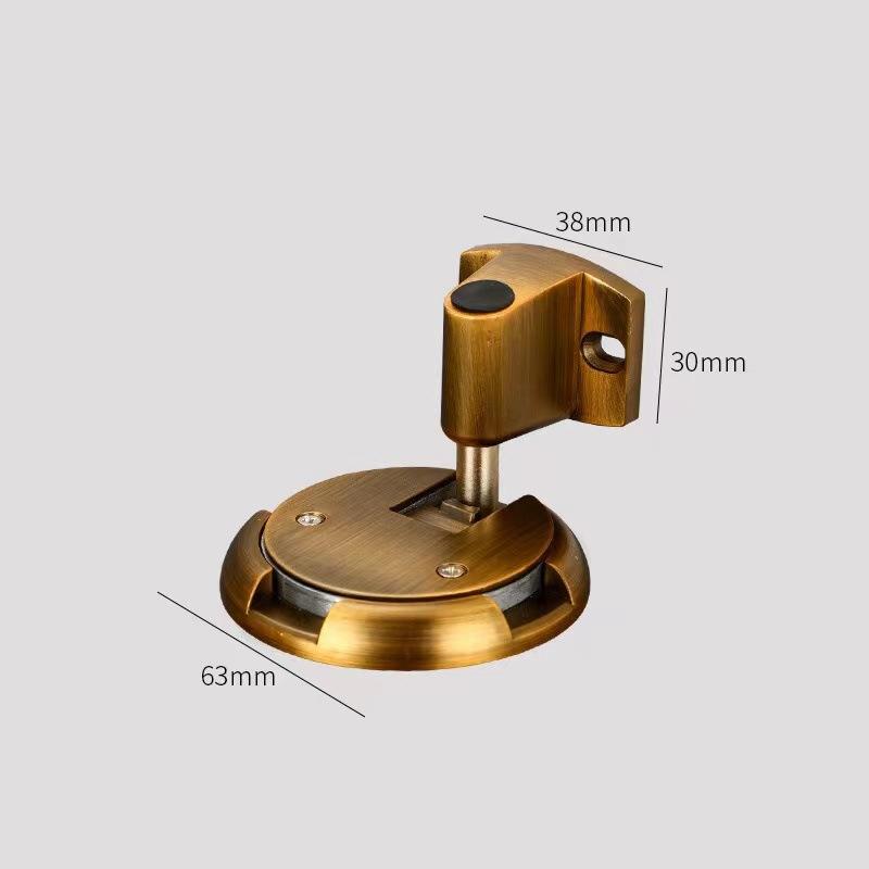 Adesivo a terra in lega di zinco senza foratura fermaporta camera da letto autobloccante anticollisione non magnetico porta invisibile collisione