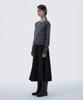 Mausolleum Long Flare Suit Skirt - Dark Navy