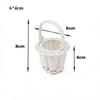 Beautiful Handmade Flower Storage Basket Hand-Woven Round Shape Storage Baskets Shopping Storage Hamper Basket