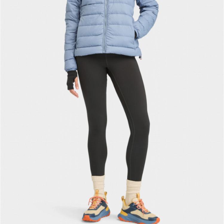 Timberland Logo Dopasowany Krój Wygodne Outdoorowe Codzienne Dzianinowe Spodnie Sportowe Spodnie Damskie Czarne A61W8-001