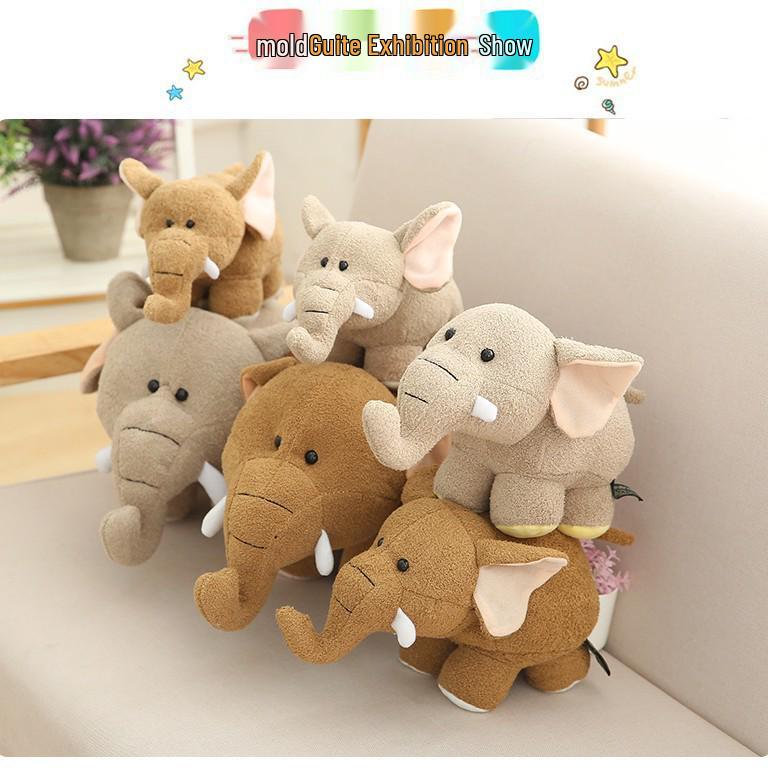Adorable Hippo Elephant Plush Toy - Children's Soothing Doll & Zoo Animal Souvenir Gift