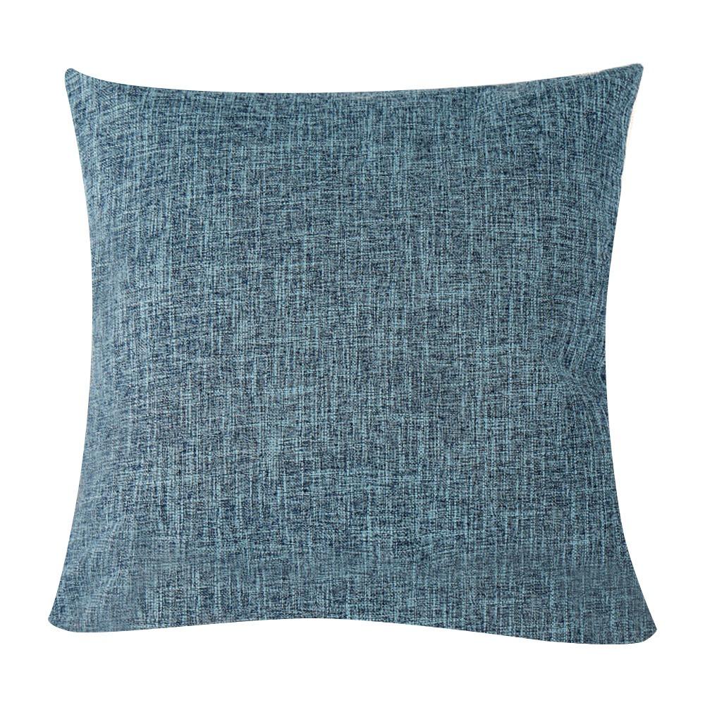 Square Decorative Pillow Case Linen Throw Pillow Covers  for Sofa Bedroom Car Living Room