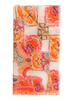Women' scarf with orange patterns Passigatti