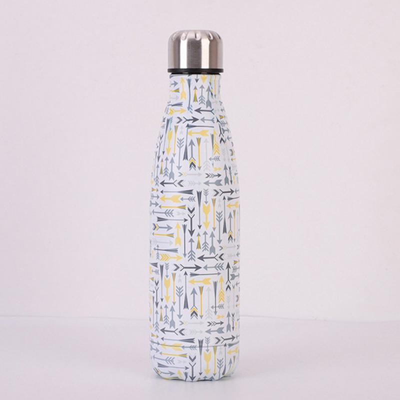 Pink Water Bottle Vacuum Insulated Flask Thermal Sport Chilly Drinks Cold Cups