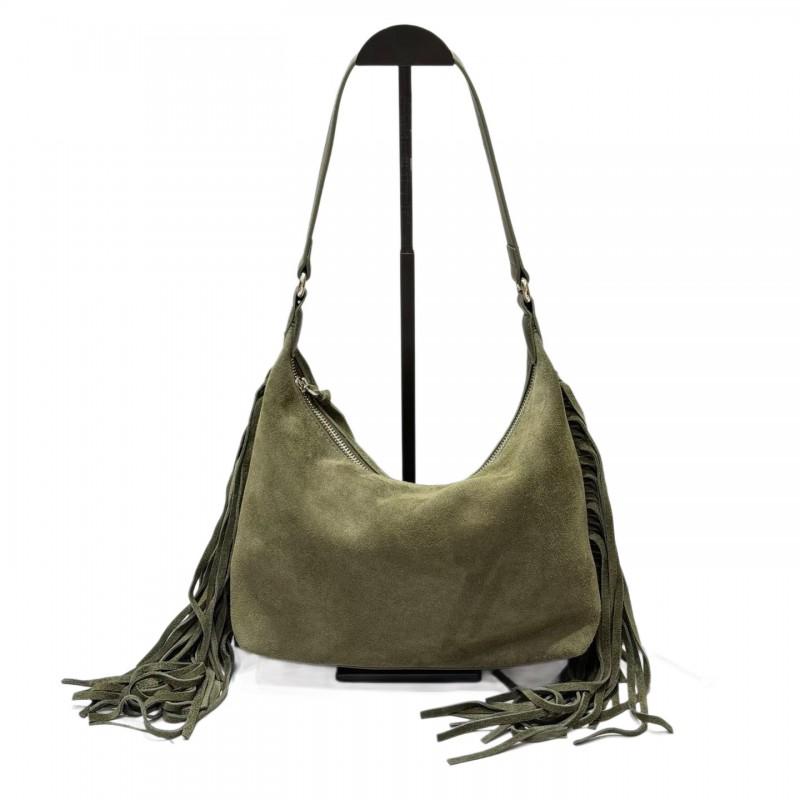 Vintage Fringed Suede Hobo Bag Large Capacity Shoulder Crossbody Versatile Soft Underarm