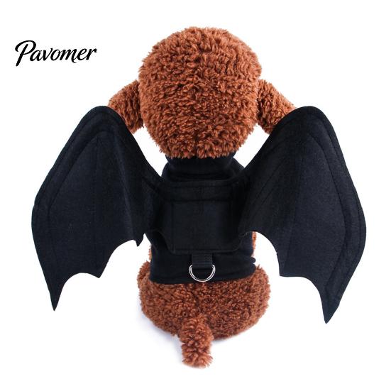 Pet Photo Prop Costume Cat Bat Wings, Halloween Costume, Puppy Cosplay Outfit, Party Cute Wings for Cats Dogs Dress Up Accessory Easy Put On