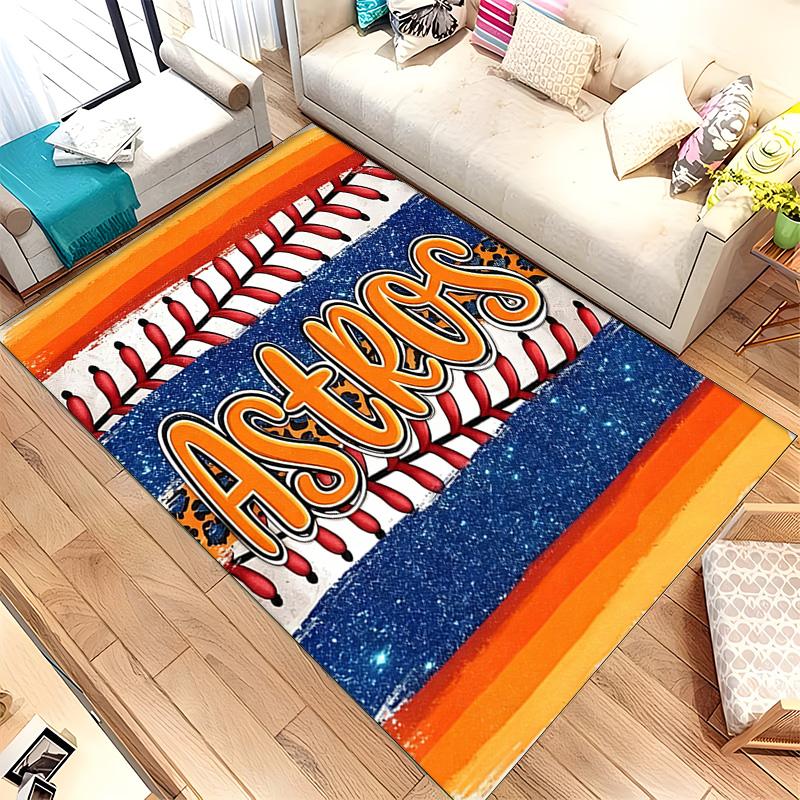 Houston Astros (32) Tapis Adapté Pour Salons Chambres À Coucher Salles Informatiques Salles À Manger Et Placement Sous Les Tables Et Chaises Également Un Choix Idéal Pour