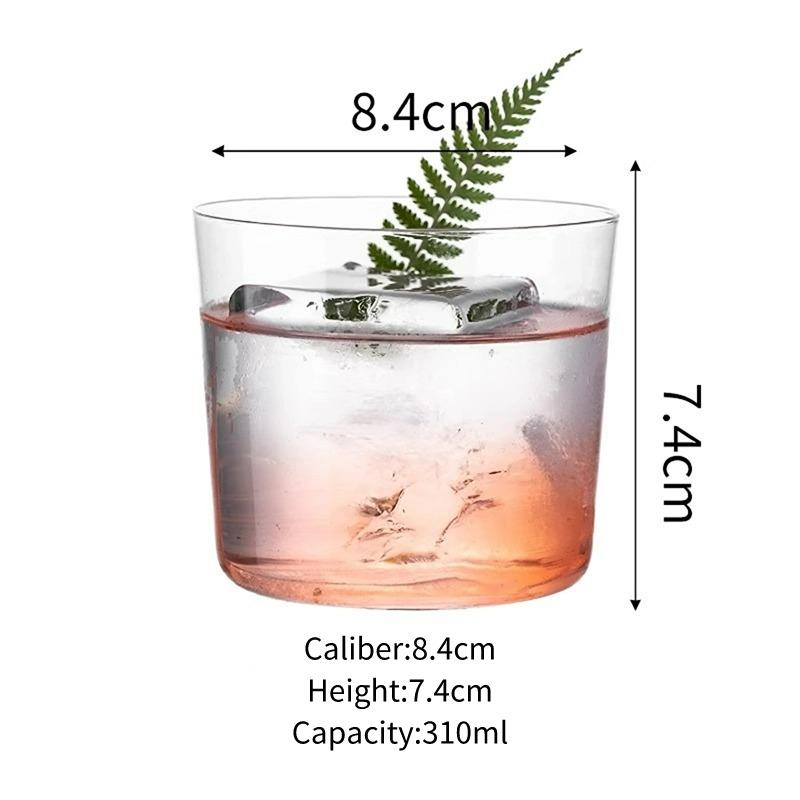 

Japanese Style Wide Mouth Glass Cup Creative Cocktail Glasses Cups Transparent Coffee Cold Brew Cup Classical Whiskey Cup 310ml