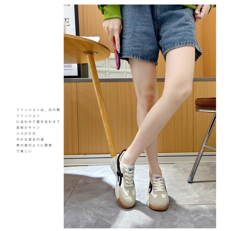 Atmungsaktive Damenschuhe, Niedrig geschnittene Freizeitschuhe, Board-Schuhe, Dicksohlige Schwammschuhe