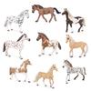 Wildlife Mustang & Horse Figurine Set for Children's Cognitive Play