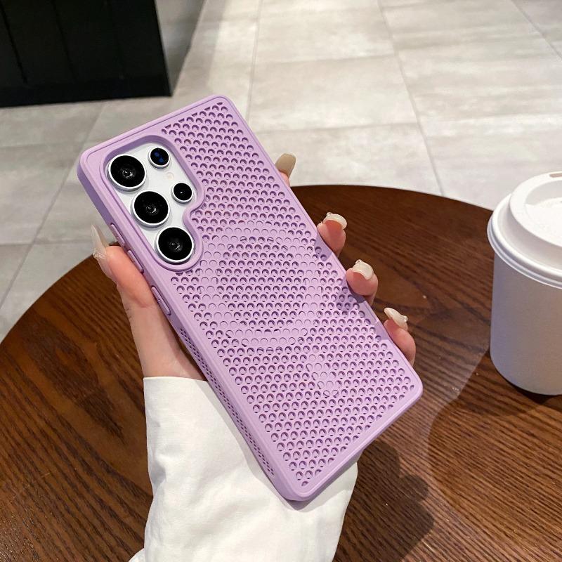Wireless Charging Magnetic Heat Dissipation Breathable Cooling Honeycomb Case for Samsung Galaxy S26Ultra S26 S26Plus S25 Ultra S24Ultra S23FE Cover