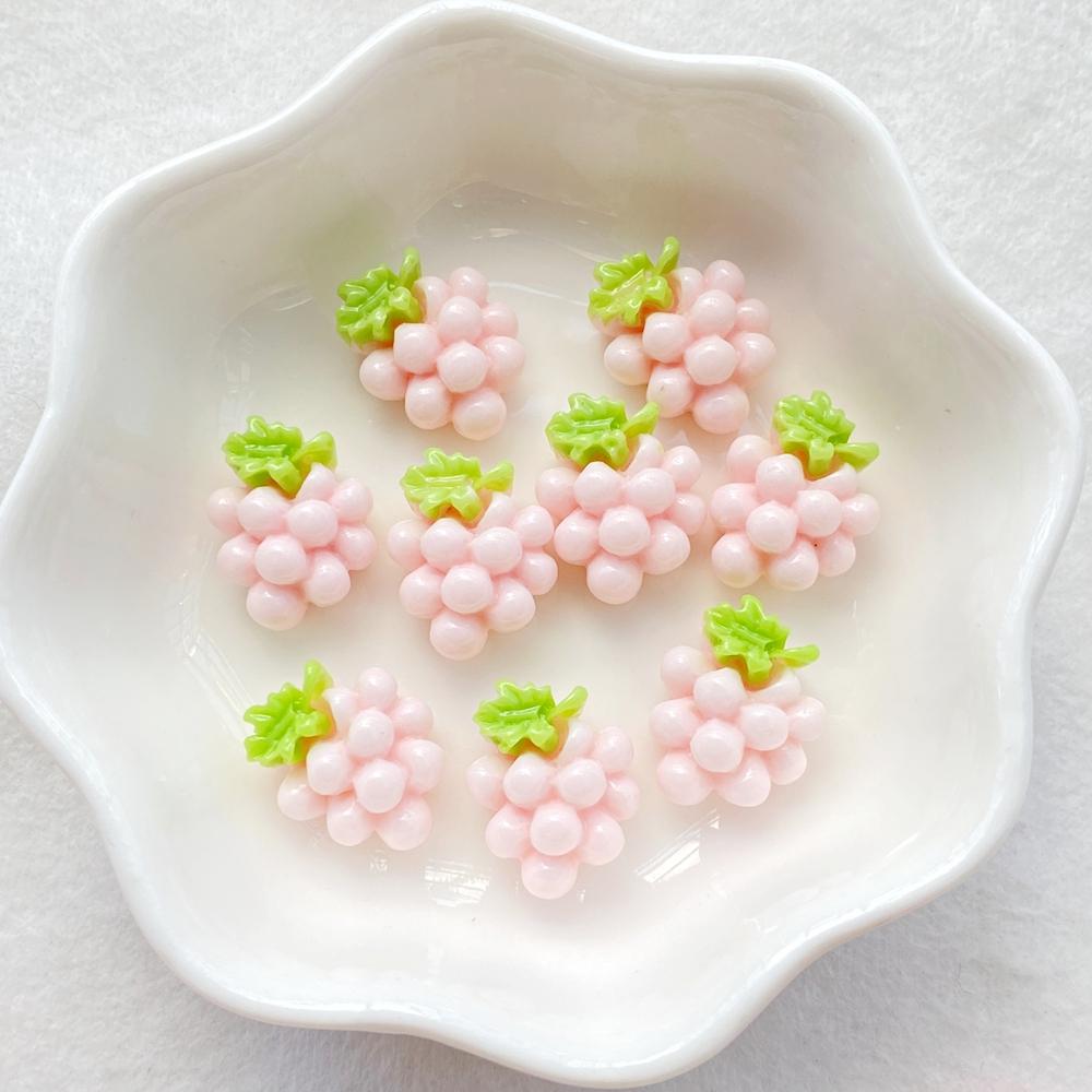 20PCS Vibrant Resin Cute fruit grapes With for Scrapbooking, Wedding Decor & DIY Jewelry Making Accessories