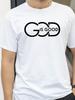T-shirt Homme Manches Courtes Col Rond en Coton Imprimé 'God Is Good' Tissu Tricoté Décontracté Motif Lettres top