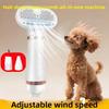 ABS Pet Grooming Dryer 3-speed Adjustable Detachable Nozzle Dog Cat Hair Removal Comb Massage Spray Brush Pet Hair Dryer