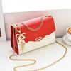 Pouch Ladies PU Leather Handbag with Tassel Pendant Fashion Messenger Bag Women Trendy Sequin Single Shoulder Bags