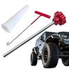 3-teiliges Ventilwerkzeug-Set Metall-Reifenmontagewerkzeug Auto-Abzieher Radreifenentferner Schraubenschlüssel T-Haken Ersatz Motorradzubehör