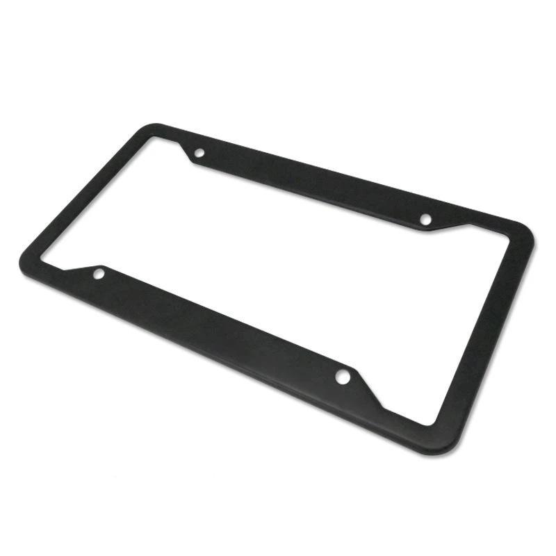 Black Silver Bracket W/ Screws Universal American License Plate Frame Auto AccessoryFiber Number Plate TAG Cover For Front Rear