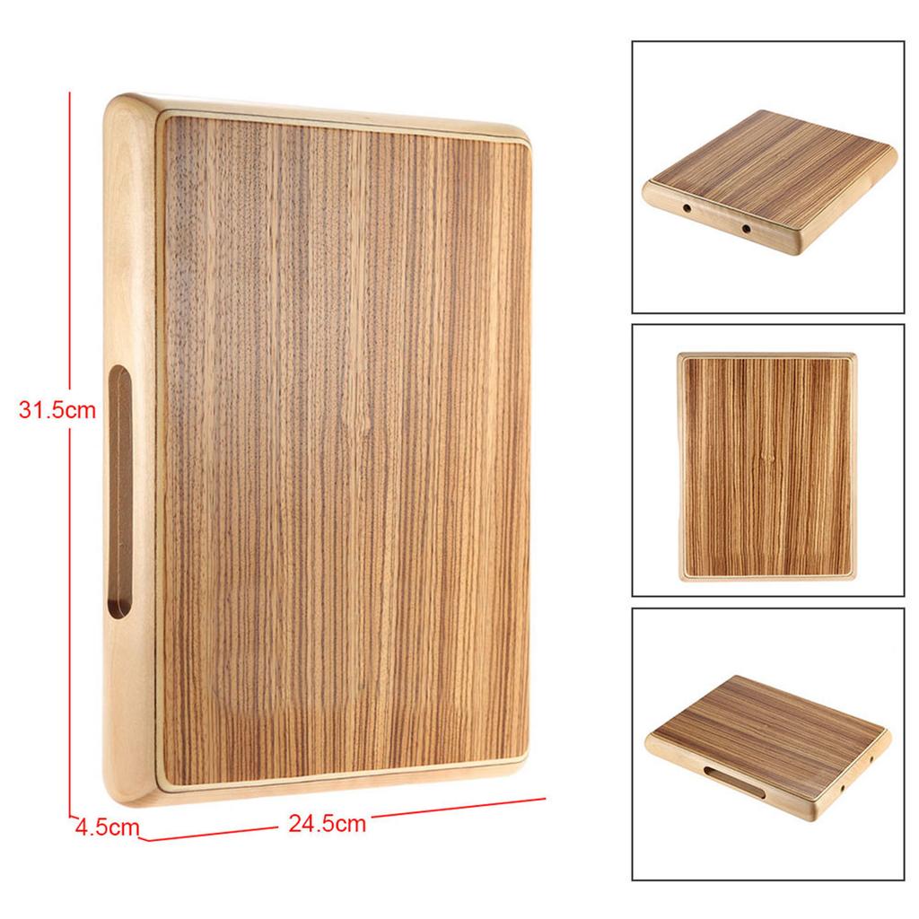 Compact Travel Cajon Flat Hand Drum Persussion Instrument  31.5 * 24.5 * 4.5cm