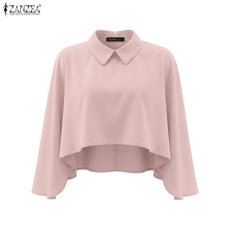 ZANZEA Women Muslim Casual Round Neck Solid Color Long Sleeve Loose Dress