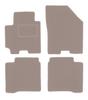 Beige Velour Floor Mats For: Suzuki Baleno II Hatchback (2015-)
