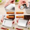 Rectangular Stainless Steel Fresh-keeping Box with Lid for Home and Commercial Use - Ideal for Refrigerator Storage, Meal Prep, and Cafeterias.