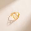 Cazador Minimalist Sea Wave Rings for Women Men Stainless Steel Finger Ring Jewelry Party Birthday Anniversary Gift Wholesale