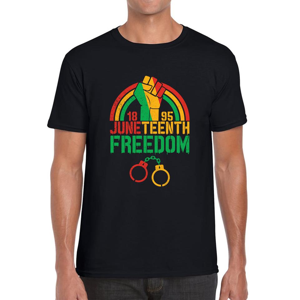 Juneteenth 1895 Freedom Unisex Mens T Shirt Womens Tops Tees 2XL